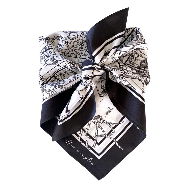 Dark Hampton x Ellie Compton - The Compton Petite Silk Scarf image number 0